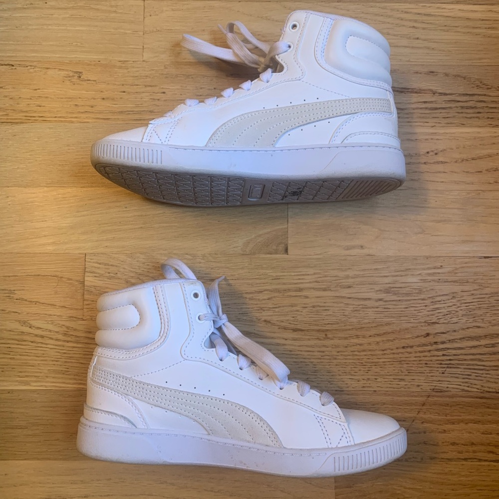 Puma High Top White Sneakers